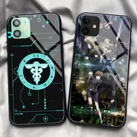 anime psycho pass phone case tempered glass for iphone 11 pro xr xs max 8 x 7 6s 6 plus se 2020 12 pro max mini case