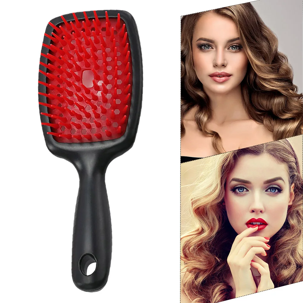 

Hollowing Comb Dry Wet Hair Scalp Massage Comb Brush Salon Home Hair Straightening Brush DIY Hairdressing Tool