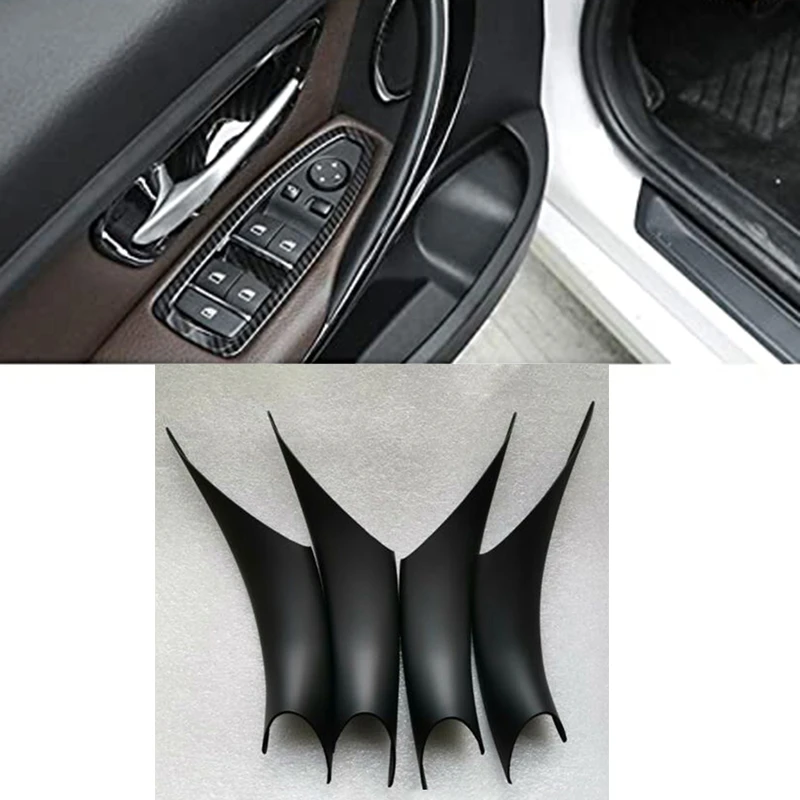 

4 Car Styling Interior Door Handle Cover Trim Door Bowl Stickers Decoration for -BMW 3 4 Series 3GT F30 F32 F34