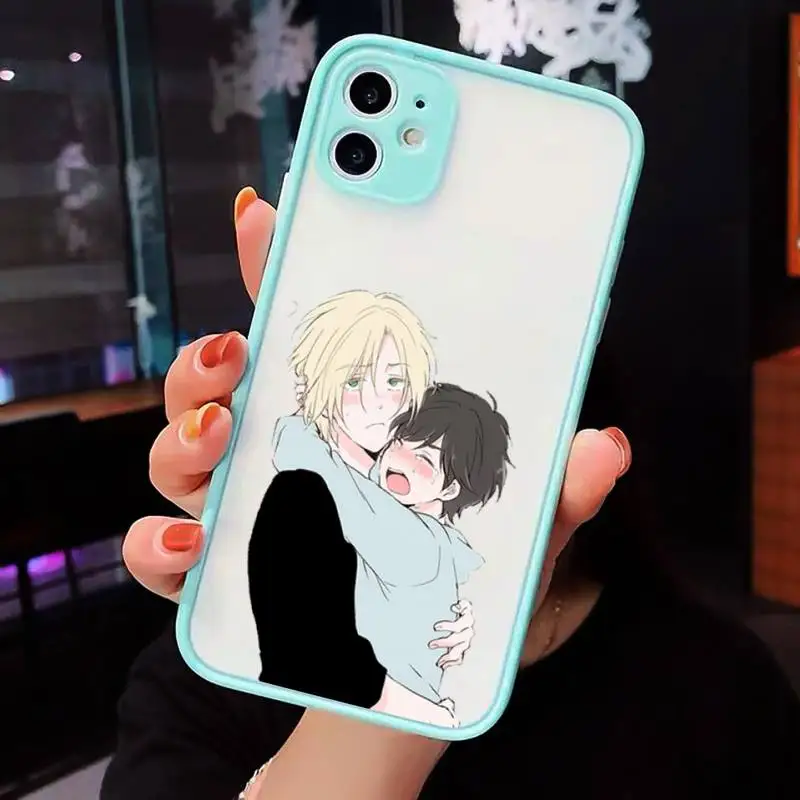 

Banana Fish Phone Case Clear Funda matte transparent For blue iPhone 7 8 x xs xr 11 12 pro plus max mini