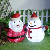 outdoors garden decoration christmas snowman led lamp home christmas ornaments for new year 2022 garden landscape lawn lamp xmas