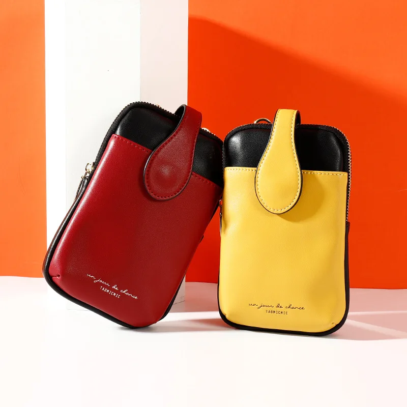 

Universal Cell Phone Purse PU Leather Wallet Shoulder Strap Handbag Women Bag for Iphone 12 Samsung S20 Huawei P40 Xiaomi Note 9