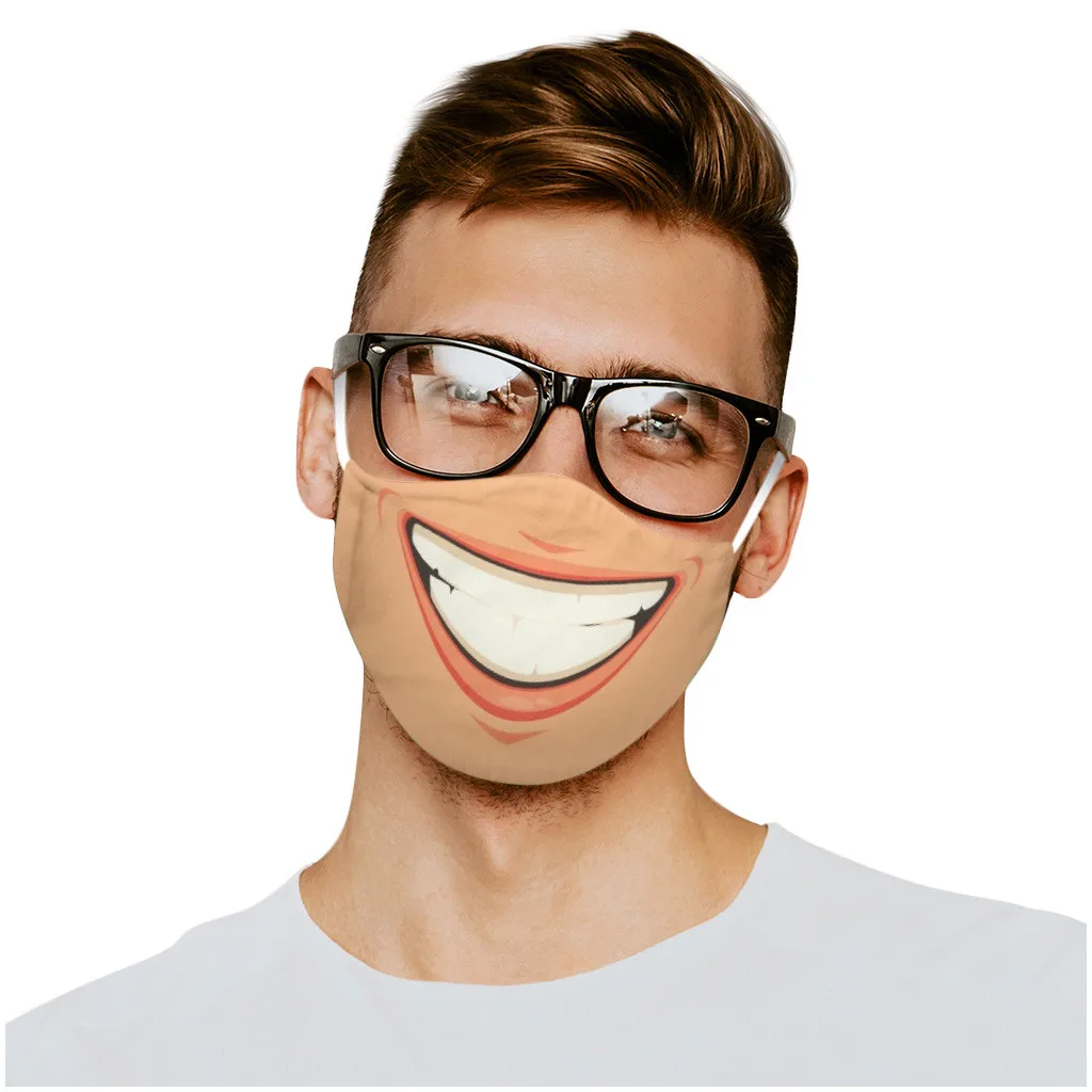 

Adultand Exhaustunscreen Funnycarf Breathable Cycling Mondmasker Bandana Mascara Mondkapjes Wasbaar Scarf Halloween Cosplay Mask