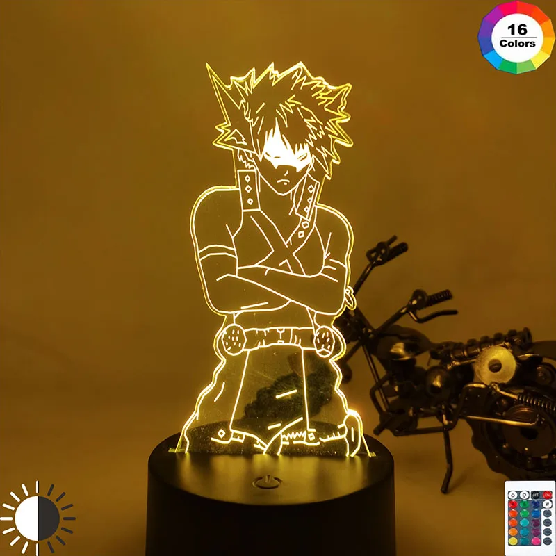 Светодиодный ночник Моя геройская Академия Katsuki Bakugo фигурка для детей декор