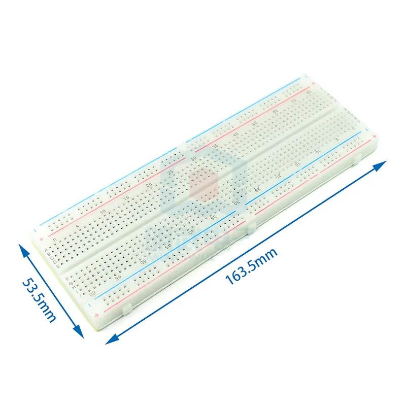 

MB-102 red and blue line bread board 830 well bread board experimental connection board 165×55×10mm