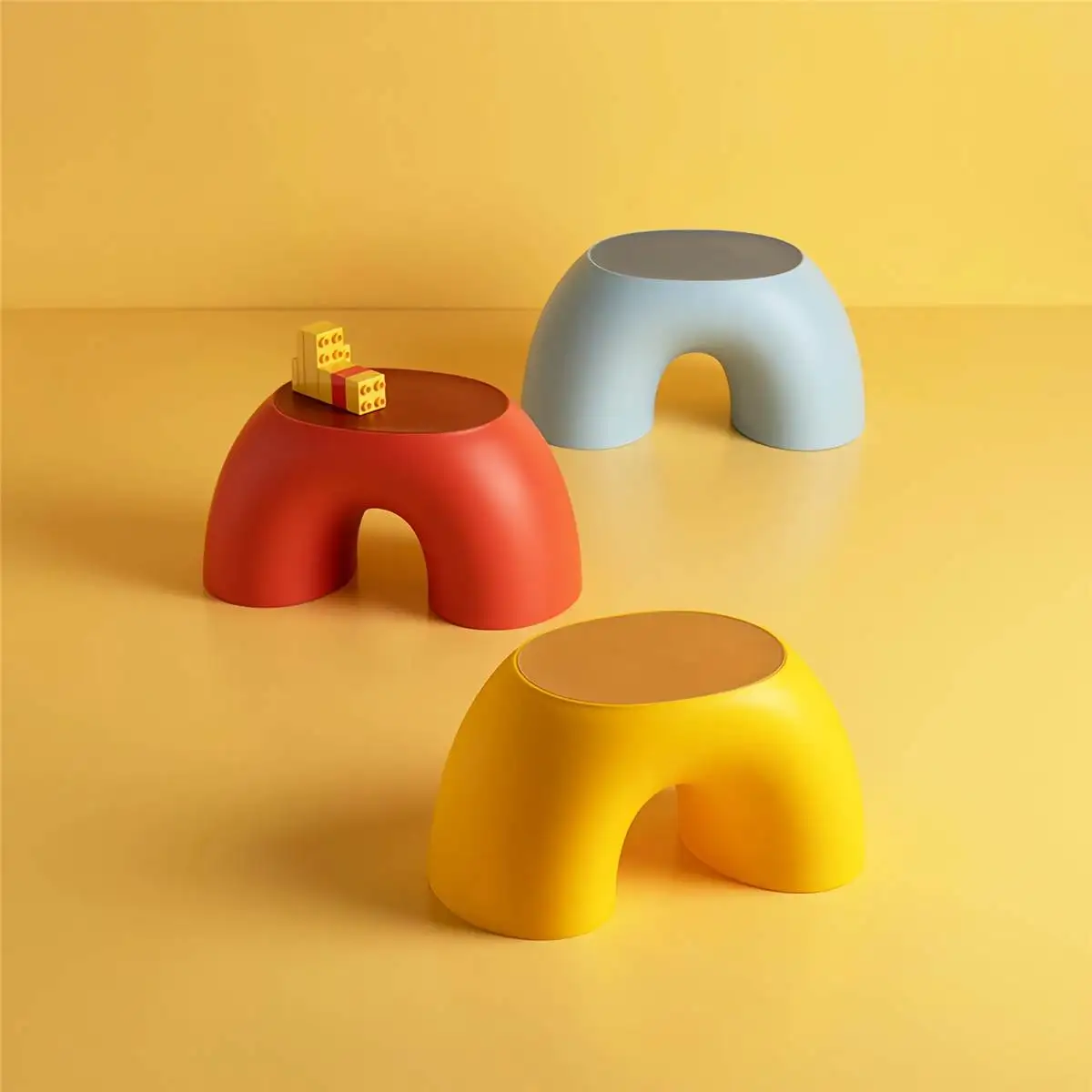 

Original Home Chair Children Stool Footboard Bathroom Furniture Children's Stool Toy Sofa Stool Children Chair Rainbow Chair