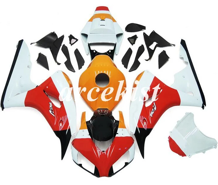 

Injection Mold New ABS Whole Fairings kit Fit for HONDA CBR1000RR 2006 2007 06 07 Bodywork set Red orange