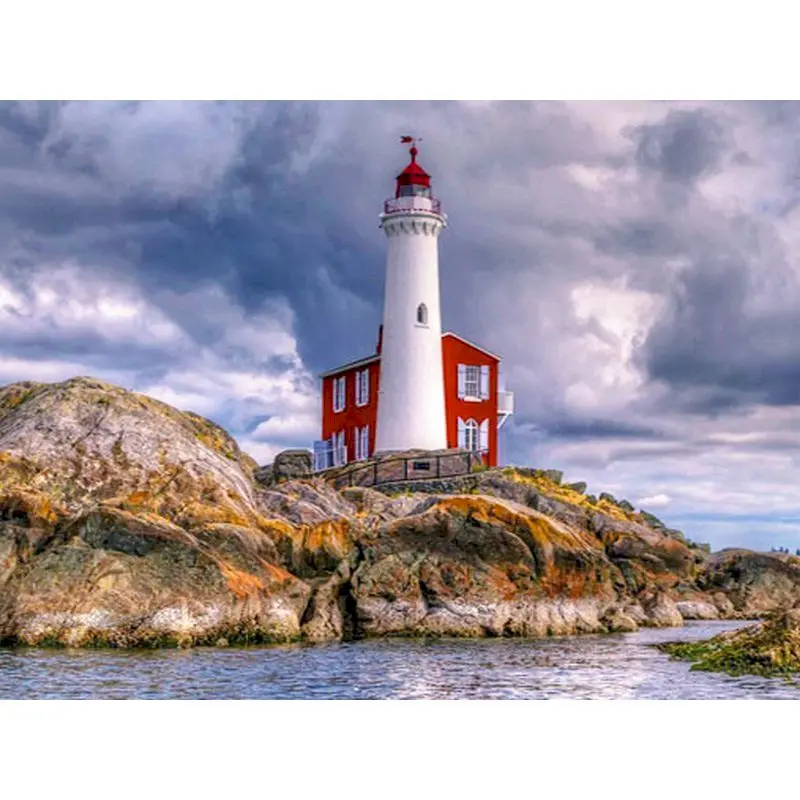 

Gatyztory фоторамка Diy живопись по номерам пейзаж холст окрашивание стен декор Ручная роспись подарок