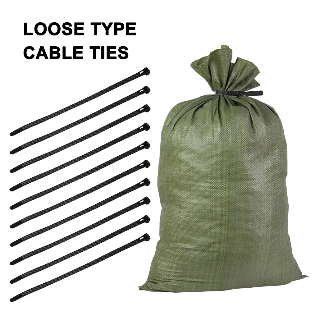 

10x Flood Control Bag Tie Straps Heavy Duty Sack Bag Fasten Binding Belt