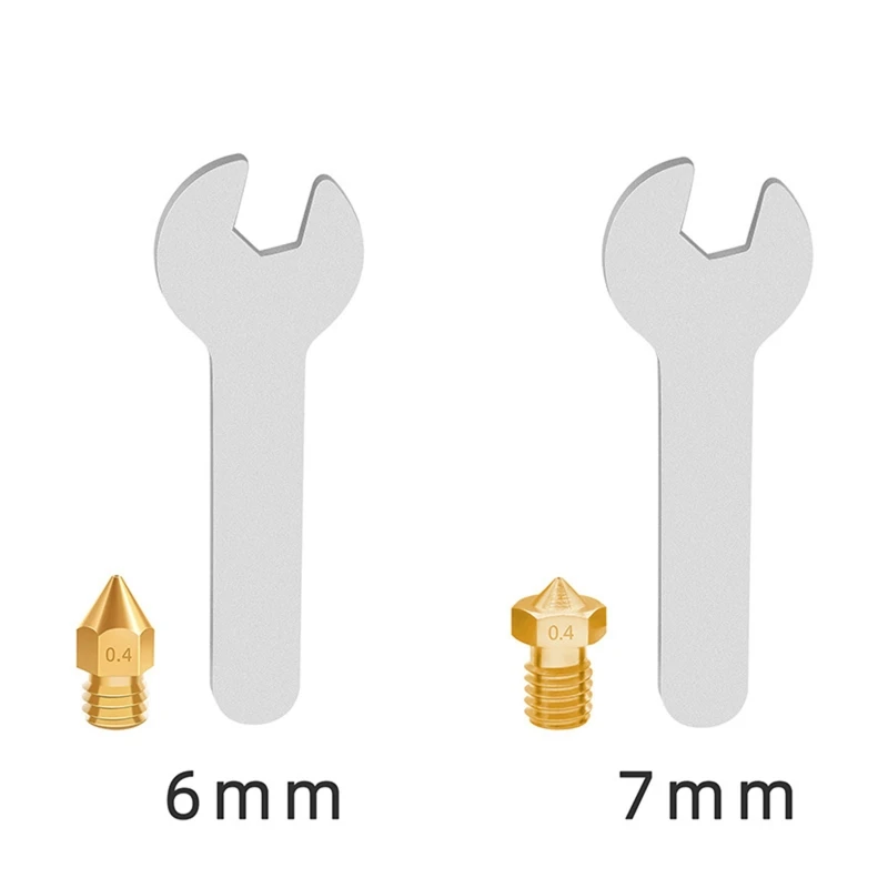 

3D Printer Accessories MK8/V6 Nozzles and Steel Needles and Tweezers & Wrench Kit 3D Printer Cleaning Maintenance Tool