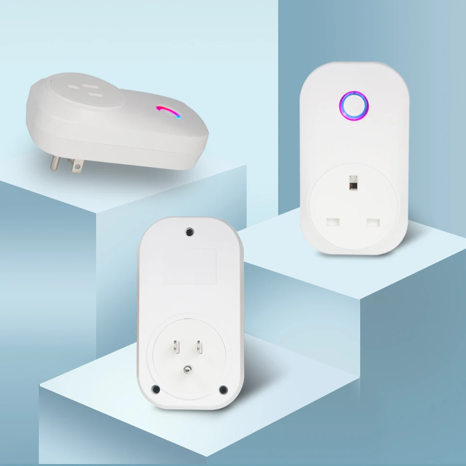 Умная розетка Tuya WIFI Smart Plug EU UK Swit AU BR FR JP Israel Ita ZA 10A~16A Пульт дистанционного