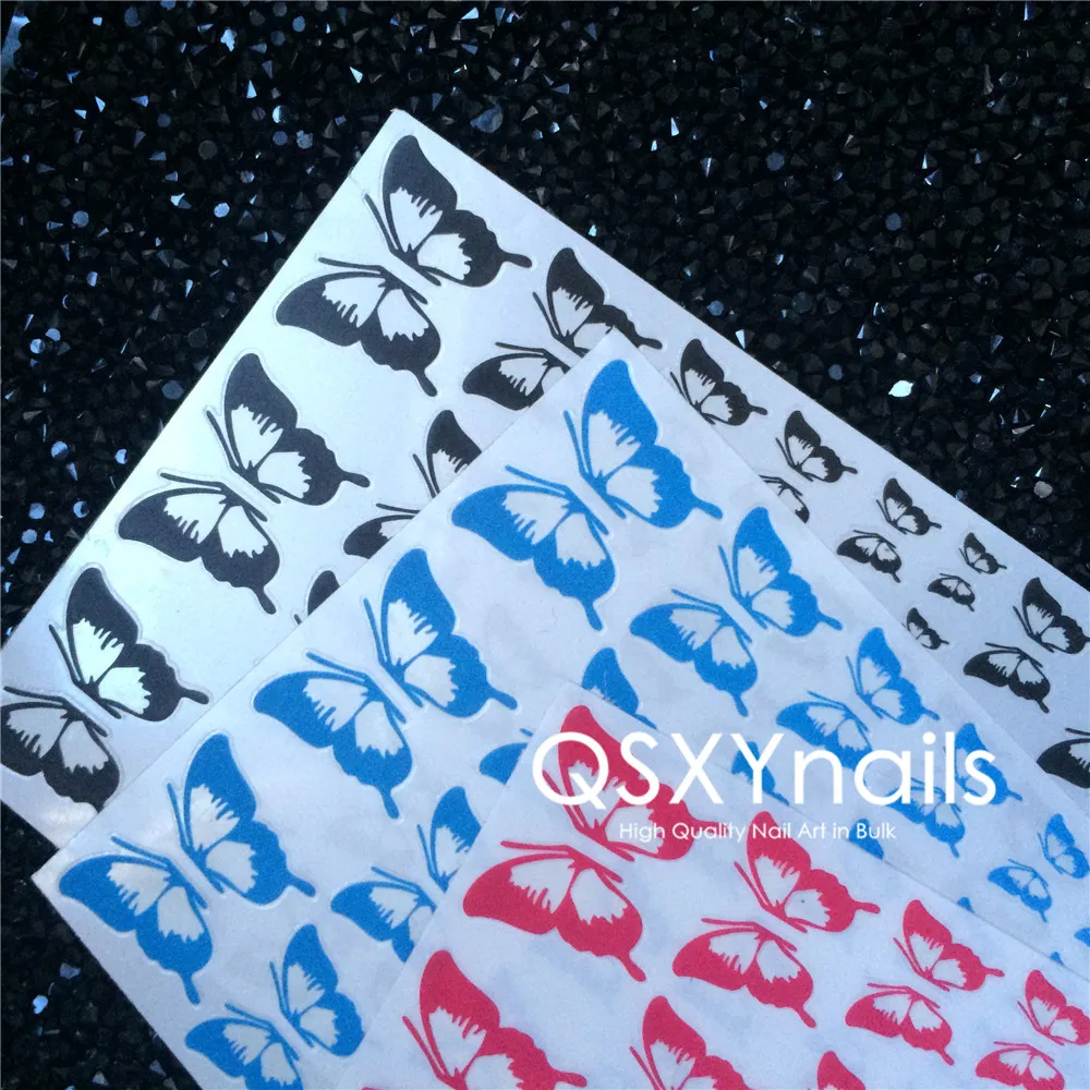 MG серия 50 шт Высокое качество наклейки для ногтей летние флуоресцентные цветные