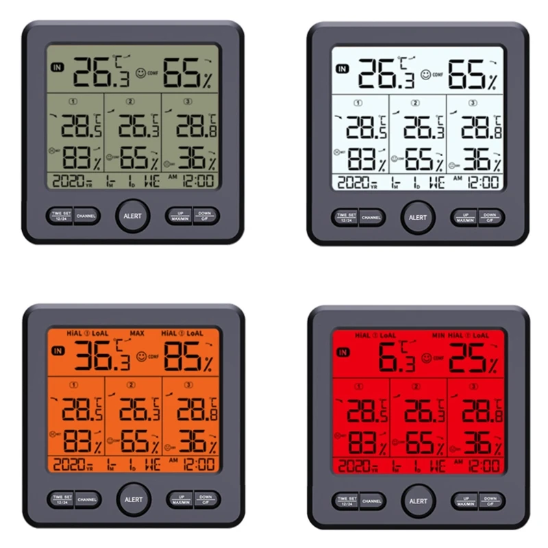 

L9BE Wireless Weather Station Digital Thermometer Hygrometer with Max Min Alarm /