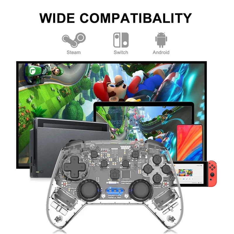 

Беспроводной игровой Bluetooth контроллер для Nintendo Switch, для NS Switch Pro, удаленный геймпад для консоли Nintendo, джойстик