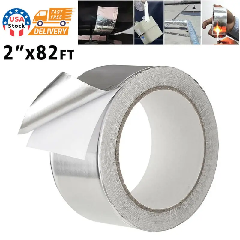 

Aluminum Foil Tape HVAC Ducts Insulation Equipment Repair Adhesive Tape