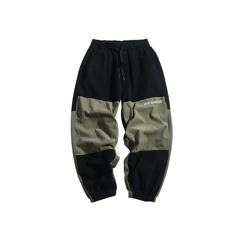 

Korean Style Hip Hop Casual Patchwork Loose Plus Size Harem Pants Streetwear Harajuku Oversized Joggers Kpop Cargo Trousers Men