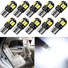 10x Светодиодная лампа T10 W5W 2825 для салона Ford Focus MK2 MK3 MK4 kuga Escape Fiesta Ecosport Mondeo Fusion