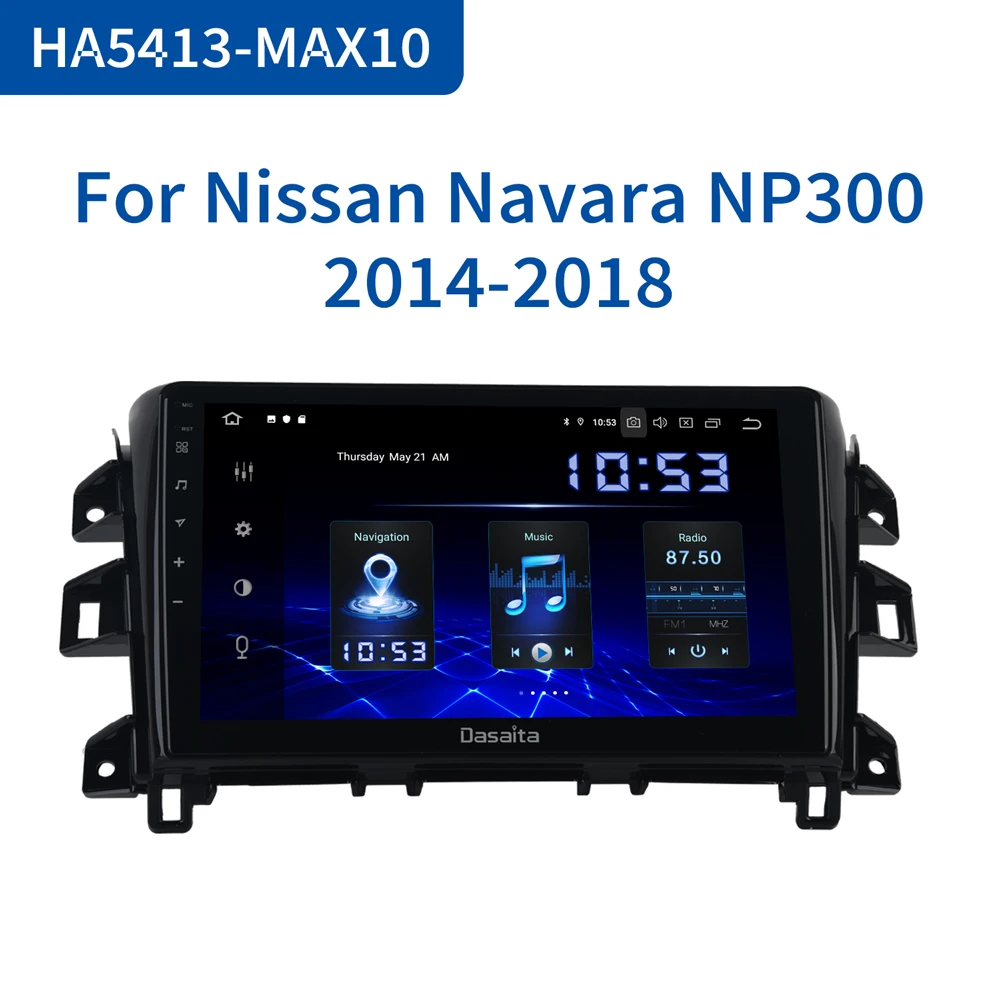 Автомобильный мультимедийный навигатор Dasaita IPS экран 10 2 дюйма Android 0 для Nissan Navara