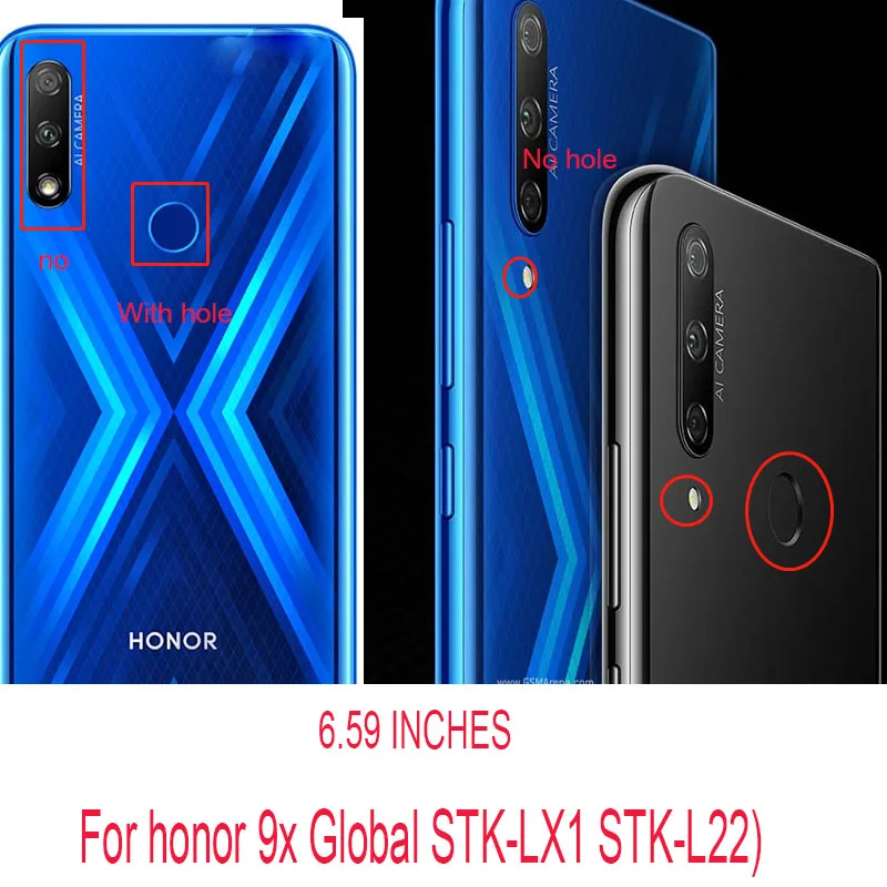 Замена для Huawei Honor 9X задняя крышка батарейного отсека Задняя стеклянная