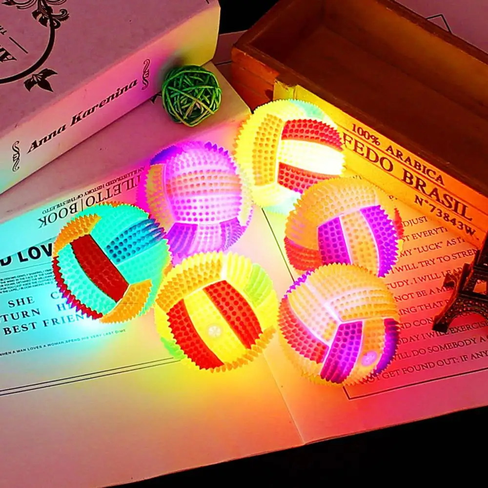 Colorful Luminous Flashing Squeeze Sounding Stress Relief Bouncy Ball Kids Toy | Игрушки и хобби