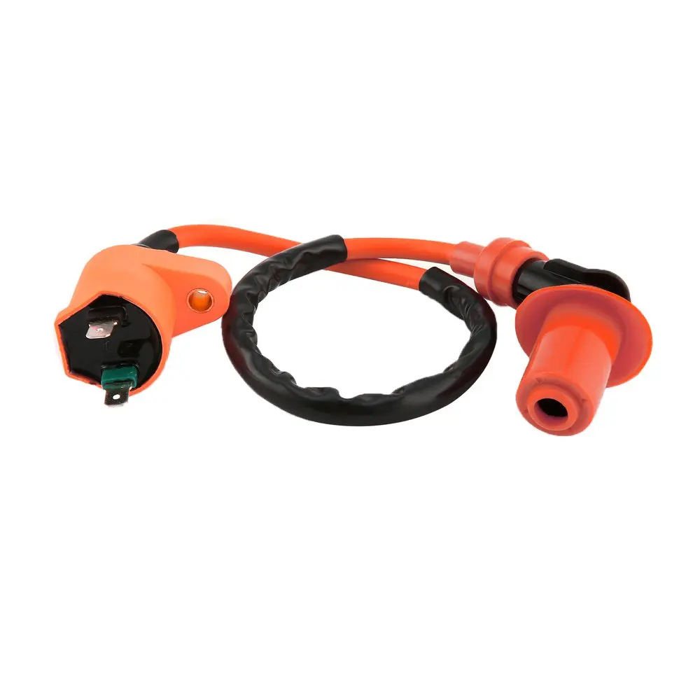 Modified Orange Ignition Coil 6-Pin AC Igniter A7TC Spark Plug For GY6 50CC 125CC 150CC | Автомобили и мотоциклы