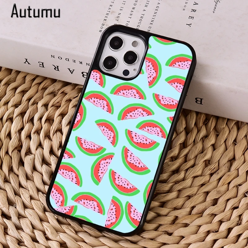Чехол для телефона с арбузами синего цвета iPhone 12 mini X XS XR 11 Pro Max SE 2020 5 6S 7 8 Plus Samsung Galaxy