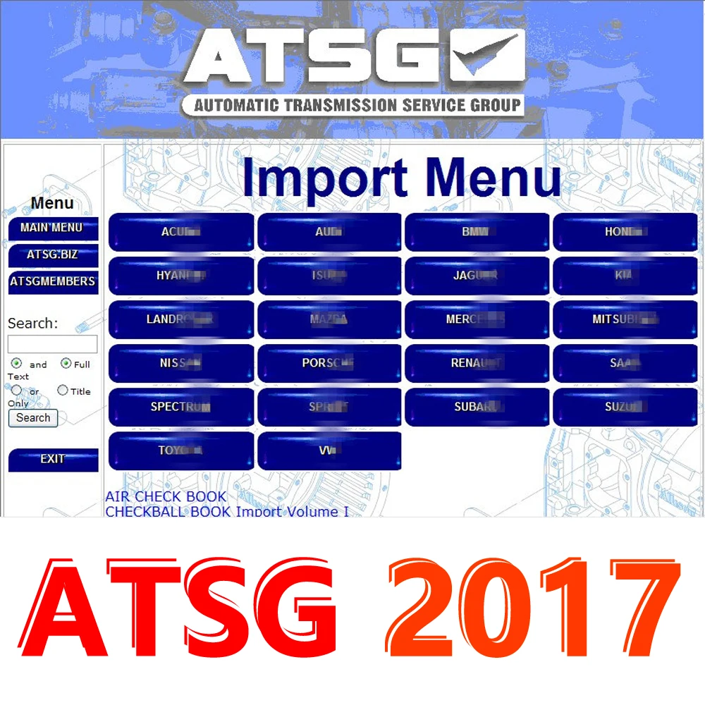 Горячая Распродажа ATSG 2017 программное обеспечение для ремонта автомобилей