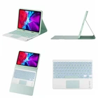 Магнитный смарт-чехол с подставкой и слотом для ручки для iPad Air 4 10,9 Pro 11 дюймов 2020 2018, чехол с сенсорной панелью и подсветкой клавиатуры