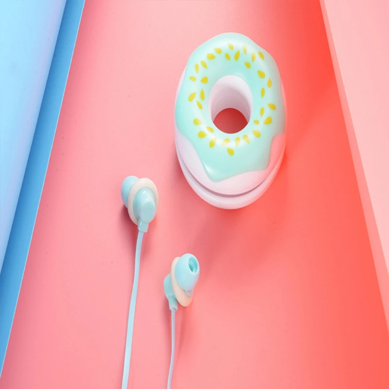 Милые наушники-вкладыши 3 5 мм стерео проводные с mi c чехол для наушников детей
