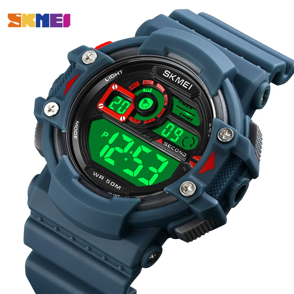 SKMEI Japan Digital movement 50M Waterproof Men's Watch Military Stopwatch Clock Male Sport Wristwatches Relogio Masculino 1778