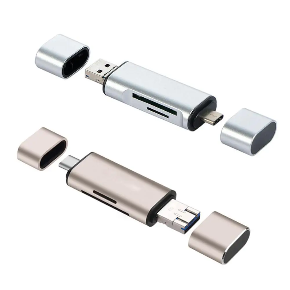 

OTG кардридер с разъемом Micro USB Type-C, 5 в 1