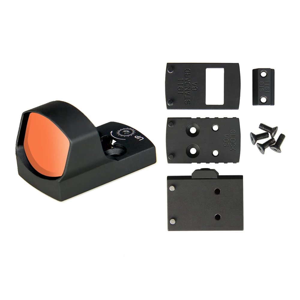 Оптический прицел для охотничьей винтовки с красной точкой и 3 креплениями 1911 Glock