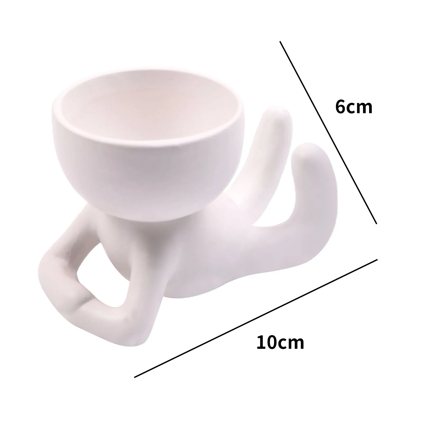 

Humanoid Ceramic Flower Pot Nordic Body Art Vase Desktop Succulent Planter Pot Ornament Home Room Decoration Personality Craft