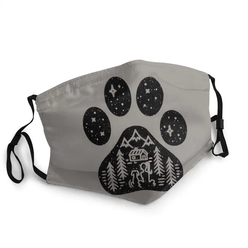 

Washable Dog Paw Camping Best For Puppies Lover Face Mask Mask Men Women Anti Haze Dust Protection Cover Respirator Mouth Muffle