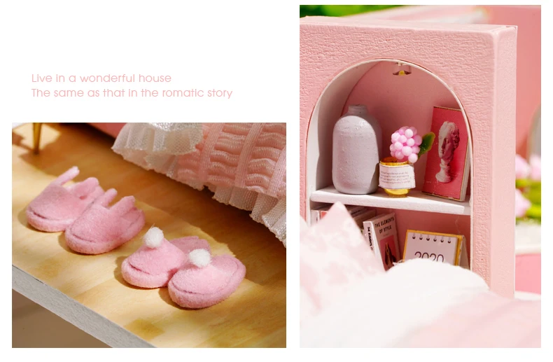 Cutebee DIY кукольный домик деревянные кукольные домики миниатюрный кукольный домик мебель набор игрушек для детей год рождественский подарок Каса K47