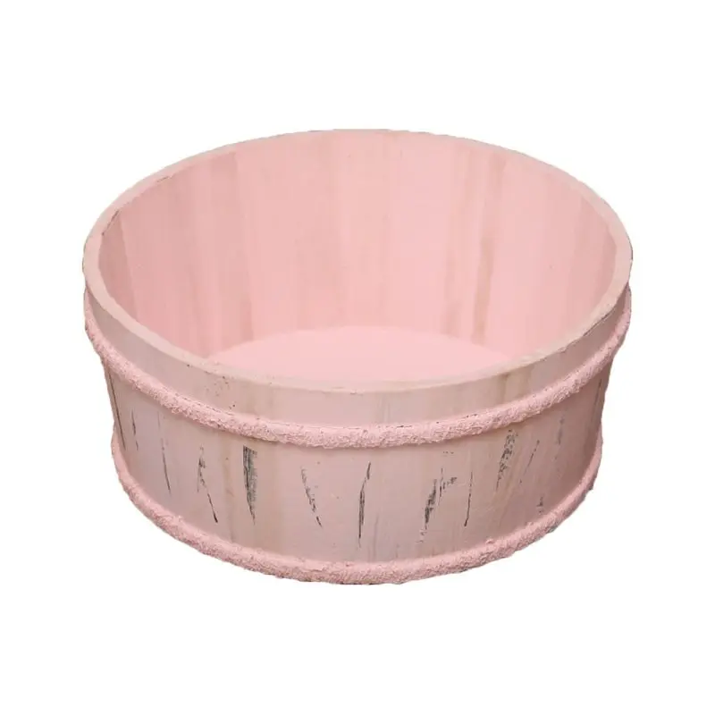 

Newborn Photography Props Wooden Basin Full Moon Infants Baby Pose Shooting Prop