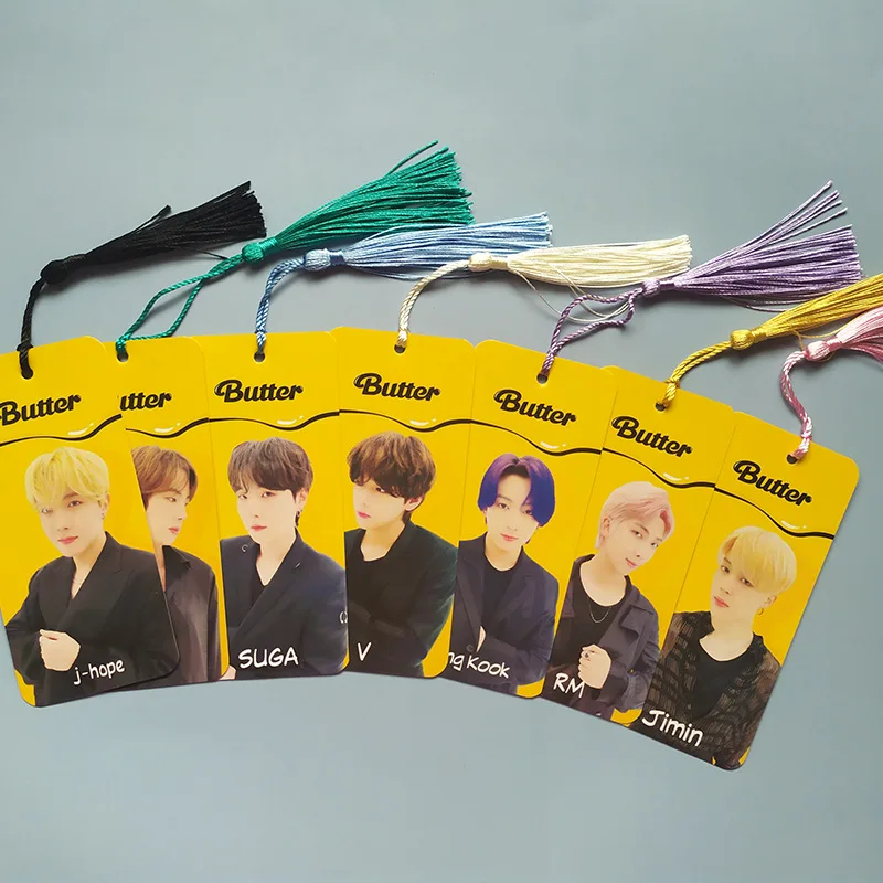

Kpop Idol Group Bangtan Boys, Закладка, масляная кисточка, Фотокарта, карточка, закладка для дневника, блокнот, корейский Idol, фото, оптовая продажа