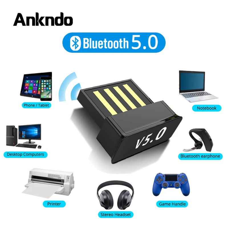 USB Bluetooth адаптеры BT 5 0 беспроводной компьютерный адаптер аудио приемник
