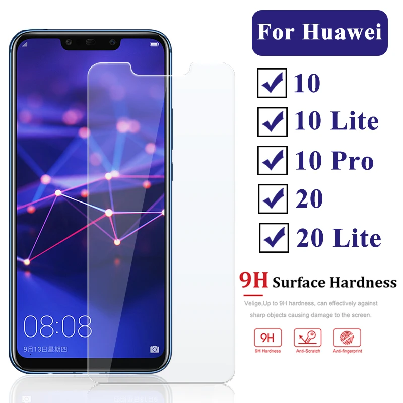 Закаленное стекло для huawei mate 20 Lite 10 lite Pro Защитное 9 8 7 Защитная пленка