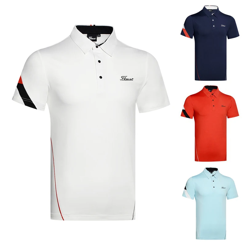 

Quick drying and breathable Golf Clothing men's short sleeve outdoor sports polo shirt Golf Wear moisture absorption and swe