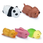 10 шт.лот, защита usb-кабеля от укуса с мультяшными животными, органайзер, сматыватель для передачи данных, защита для зарядки iPhone, iPad, шнур с милой пандой