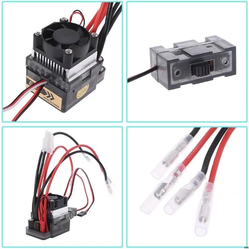 Внедорожные 320A 2 ~ 4S LiPo Батарея почищенный ESC Скорость контроллер с t-образной