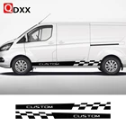 2 шт. в партии автомобильные наклейки для Ford Transit Tourneo Custom Sport MK7 MK8 MK9 длинные полосы Стайлинг виниловые наклейки автомобильные аксессуары
