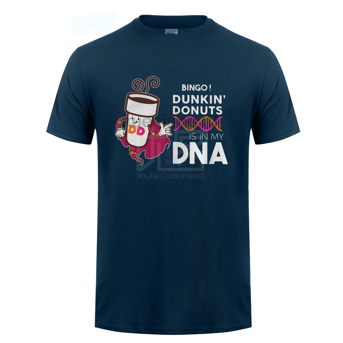 Bingo Dunkin Donuts is in My DNA футболка | Мужская одежда
