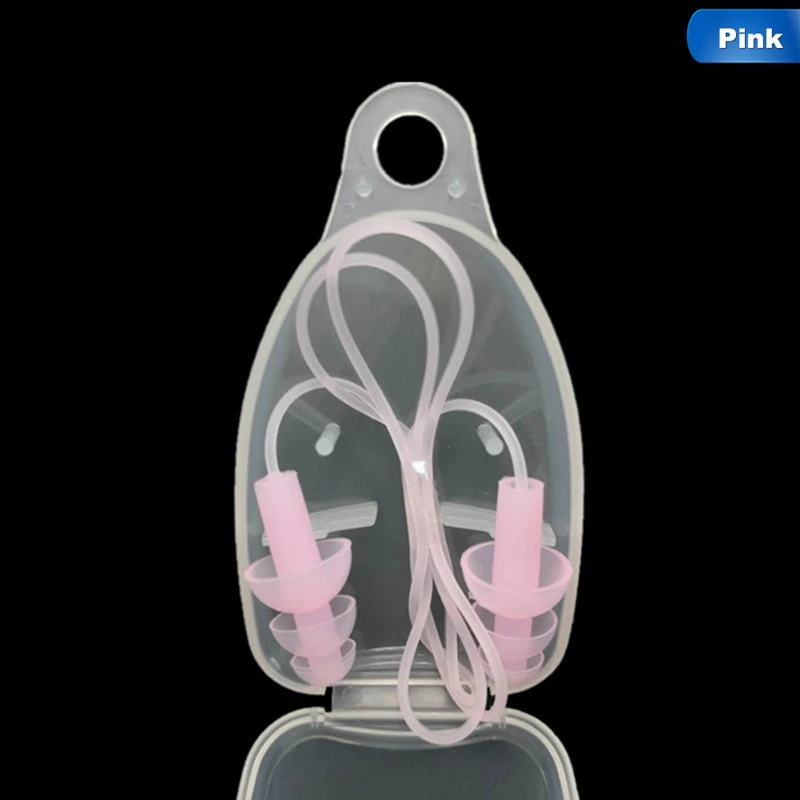 

1 pair Comfort Earplugs Noise Reduction Silicone Soft Ear Plugs Swimming Diving Silicone Earplugs Protector for Sleep