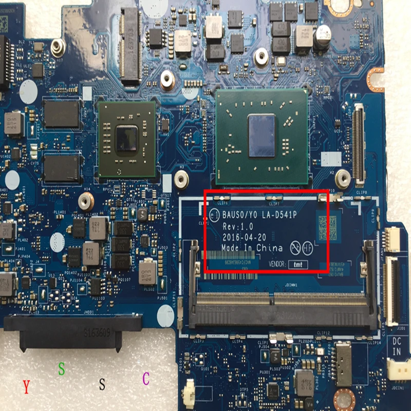 LA-D541P материнская плата для Lenovo Yoga 500-14yc510-14ast ноутбука 5B20J76037 с A8 CPU + amd 2GB GPU тест ОК |