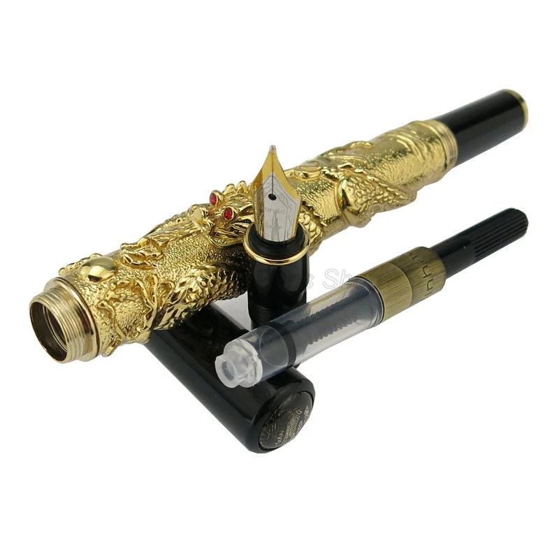 Jinhao Письменный гаджет Металлическая авторучка Серия Восточный дракон Тяжелая