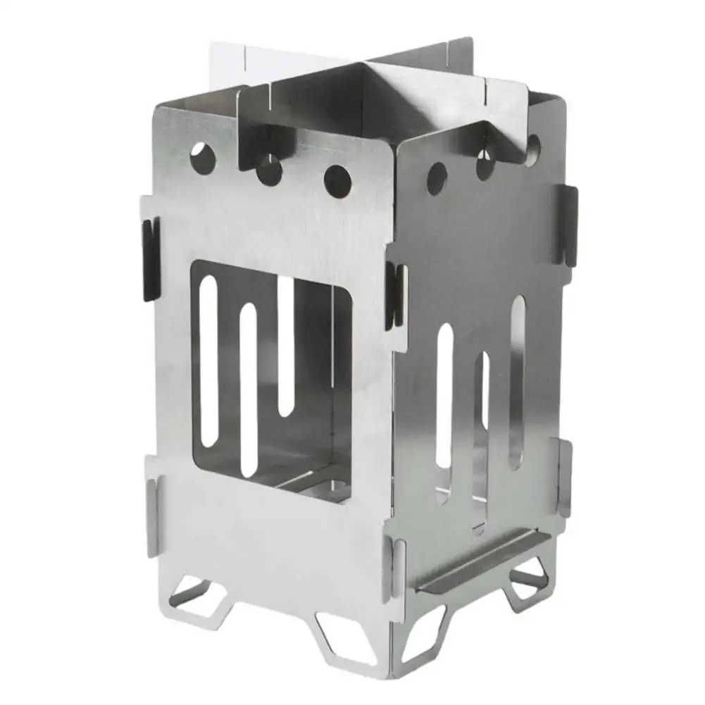 

Портативная Складная дровяная печь из нержавеющей стали для кемпинга