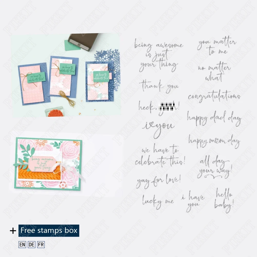 

Exquisite Greetings Stamps For Diy Scrapbooking Bullet Journal Craft Supplies Stamp Photo Album Card Making