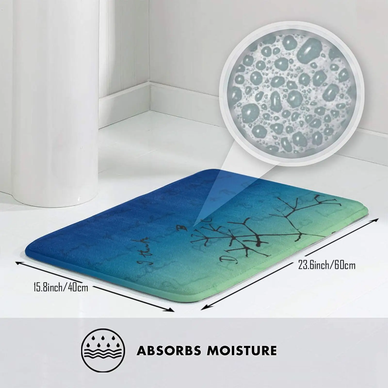 Напольный коврик Darwin считает ковер Противоскользящий для входной двери в